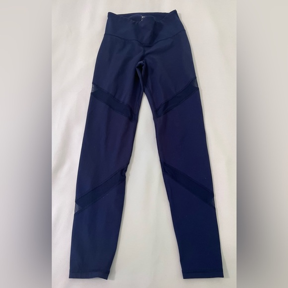 Old‎ Navy Active Womens Legging Go-Dry Navy Blue  Size Medium - Picture 1 of 8